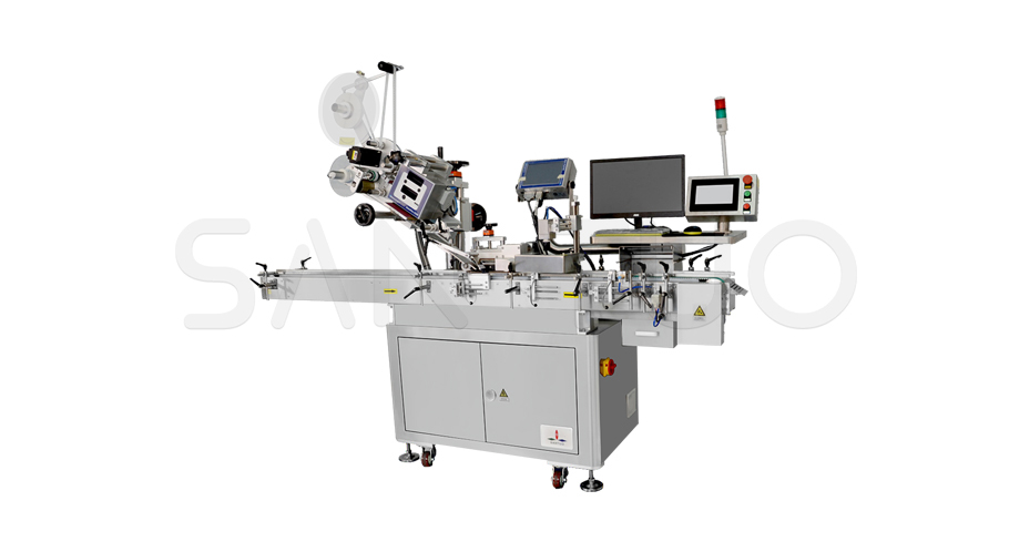 Ampoule top labeling machine
