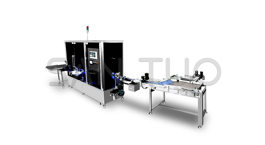 Vertical high-speed linear lamp inspection labeling machine